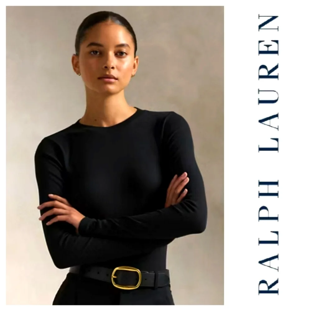 RALPH LAUREN Special logo Polo Jeans patch 100%cotton flattering ribknit sweater - Picture 1 of 15